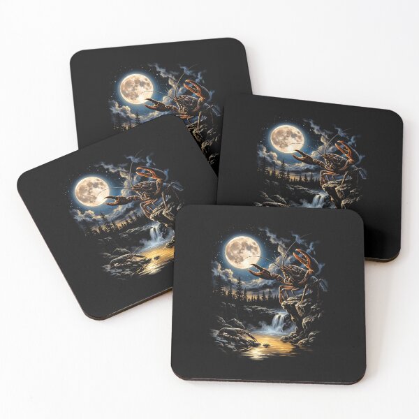 Item preview, Lobster Full Moon Ocean Night Marine Life Design designed and sold by SofenArt.