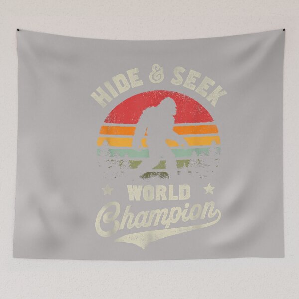 Item preview, Bigfoot Hide and Seek World Champion Sasquatch Retro Vintage Small designed and sold by GreggRoss.