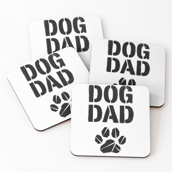 Item preview, Dog Dad Stencil Paw Print Father's Day designed and sold by TeNovaStudio.