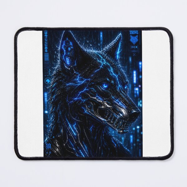 Item preview, Cyber Wolf Neon T-Shirt designed and sold by DCdigitalgrowth.