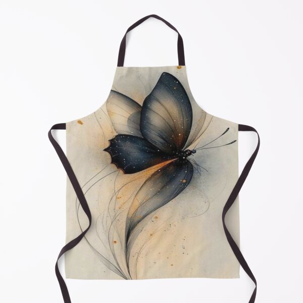 Item preview, Navy Gold Wings Flowing Abstract Artwork designed and sold by NivyasArtistry.