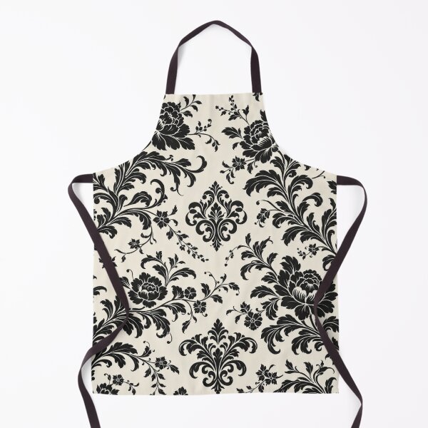 Item preview, Black and White Floral Damask Pattern | Elegant Vintage Botanical Design designed and sold by Ve state official.