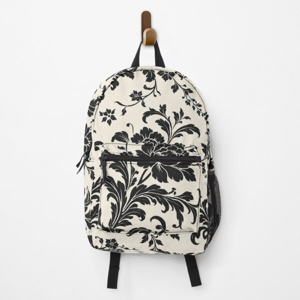Item preview, Black and White Floral Damask Pattern | Elegant Vintage Botanical Design designed and sold by Ve & Co.