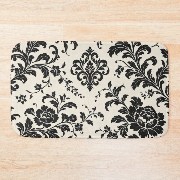 Item preview, Black and White Floral Damask Pattern | Elegant Vintage Botanical Design designed and sold by Ve & Co.