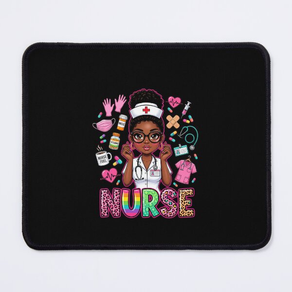 Item preview, Nurse Cute Black Nurse Colorful RN LPN Healthcare Tee designed and sold by SofenArt.