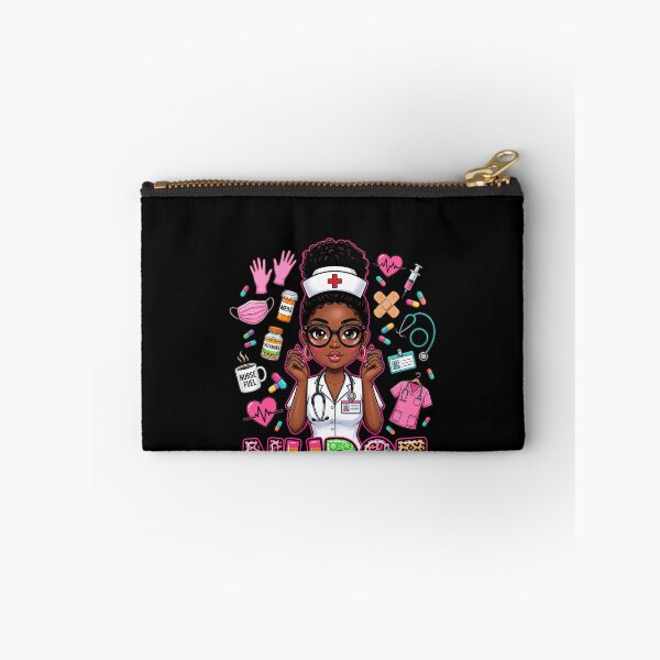 Item preview, Nurse Cute Black Nurse Colorful RN LPN Healthcare Tee designed and sold by SofenArt.