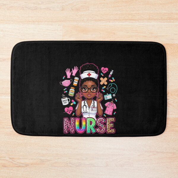 Item preview, Nurse Cute Black Nurse Colorful RN LPN Healthcare Tee designed and sold by SofenArt.
