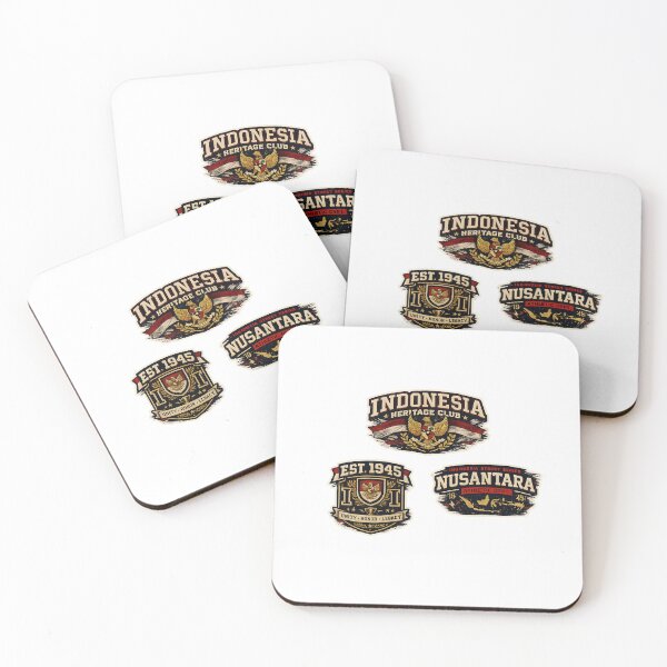 Item preview, EST. 1945 Legacy – Indonesia College Style Sticker Pack designed and sold by Wander Pop Studio.