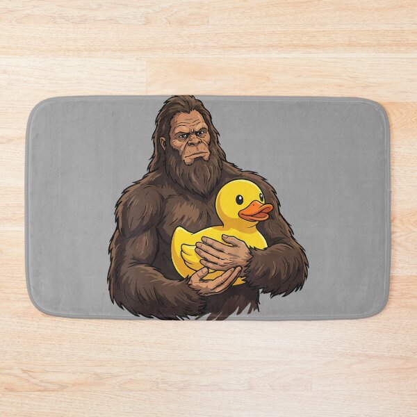 Item preview, Bigfoot Holding Rubber Duck designed and sold by GreggRoss.