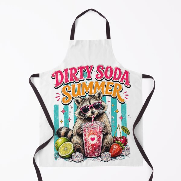 Item preview, Dirty Soda Summer Retro Raccoon Essential T-Shirt designed and sold by Maravillio.