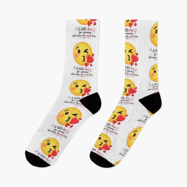 Item preview, Cute Kiss Emoji Sticker | Romantic Love Quote Design designed and sold by Ishratparween11.