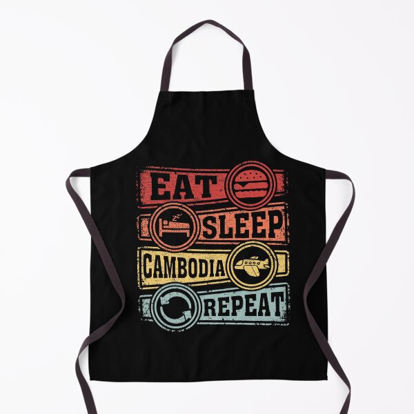 Item preview, Eat Sleep Cambodia Repeat designed and sold by GabbyKash.