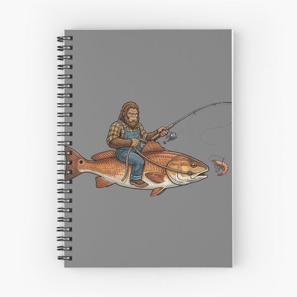 Item preview, Redfish Fishing Bigfoot Riding Fisherman Funny Angler designed and sold by mjohnson9.