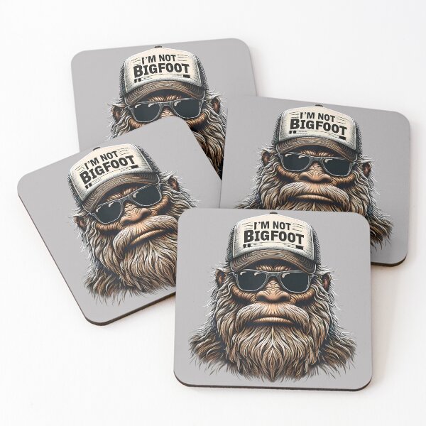 Item preview, Bigfoot in Disguise Sasquatch Sunglasses Trucker Hat Bigfoot designed and sold by GreggRoss.