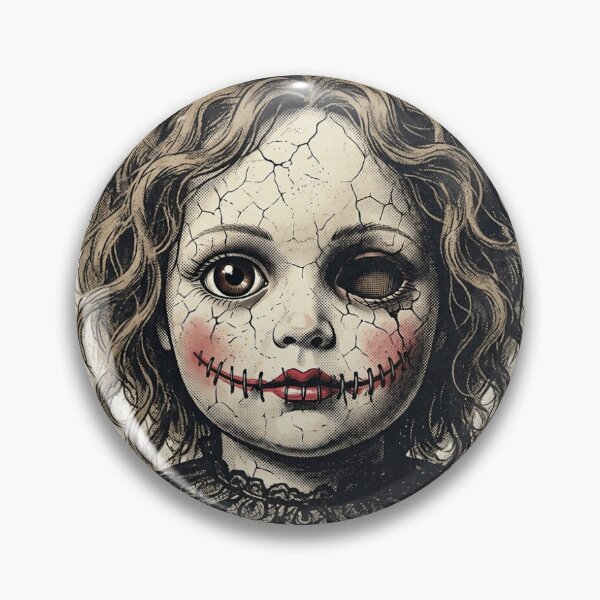 Item preview, Creepy Porcelain Doll T-Shirt | Horror Victorian Gothic Graphic Tee designed and sold by DmaarGroup.
