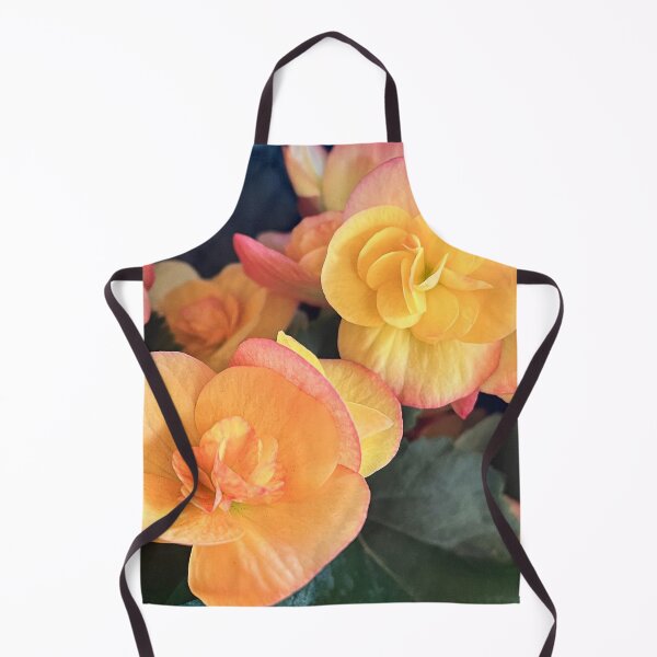 Item preview, Soft Peach and Yellow Begonia Flower Photography Print designed and sold by Be Captured by Brittany Emma.