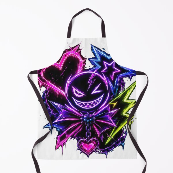 Item preview, Neon Cyberpunk Smiley Heart Emblem designed and sold by smktheduck.