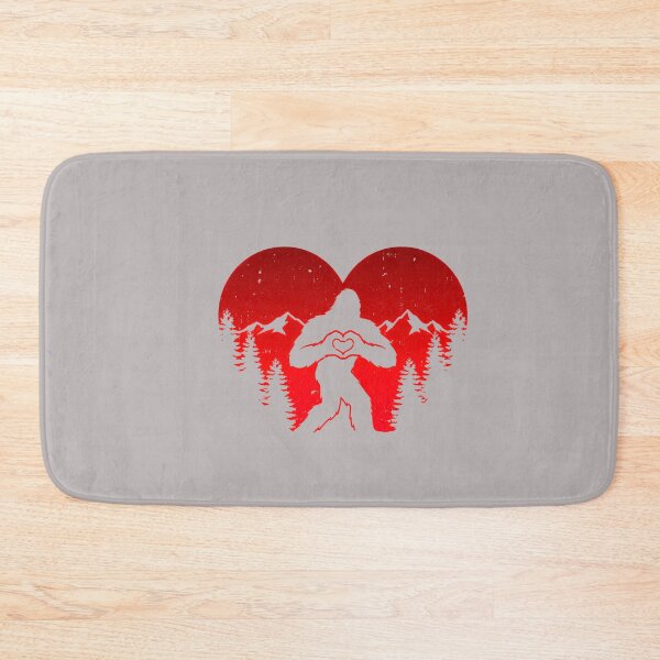 Item preview, Retro Bigfoot Sasquatch Heart Hands Valentine's Day Mountain Long Sleeve designed and sold by mjohnson9.