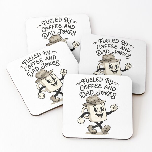 Item preview, Fueled by Coffee Dad Jokes Rubber Hose Father's Day designed and sold by TeNovaStudio.