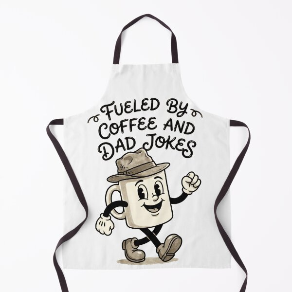 Item preview, Fueled by Coffee Dad Jokes Rubber Hose Father's Day designed and sold by TeNovaStudio ⭐⭐⭐⭐⭐.