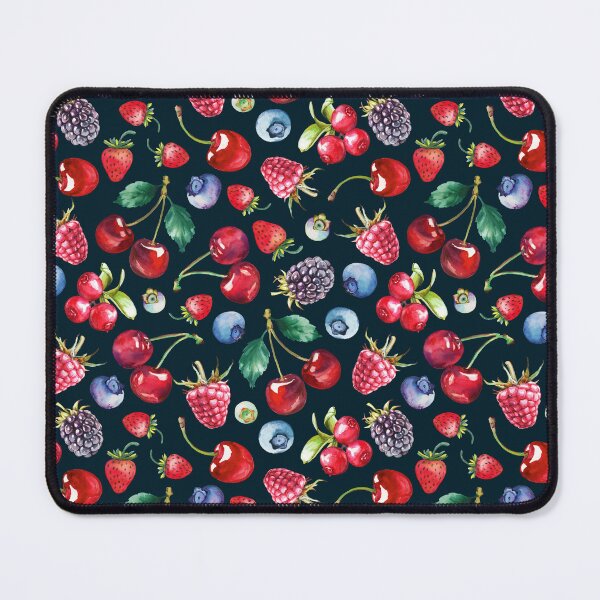 Item preview, Watercolor summer berries on dark designed and sold by art-tee-ua.