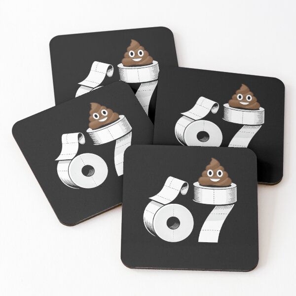Item preview, Funny 67th Birthday Poop Emoji Toilet Paper Humor designed and sold by haitrieuic96.