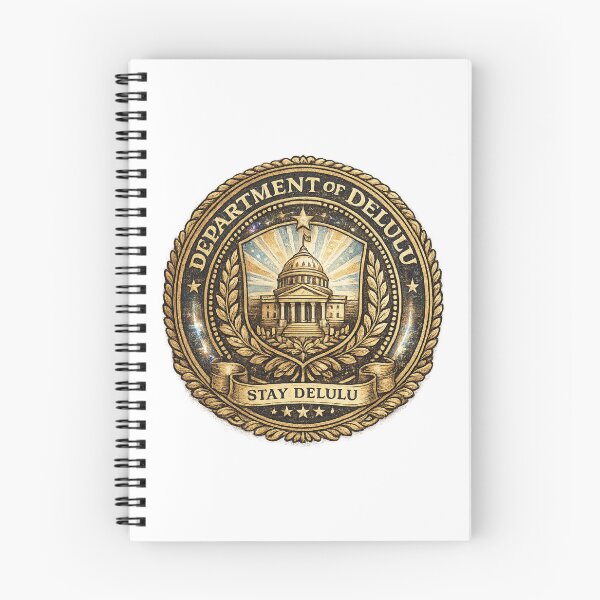 Item preview, Department of Delulu Official Seal | Funny Ironic Corporate T-Shirt designed and sold by NeonVoid Studio.