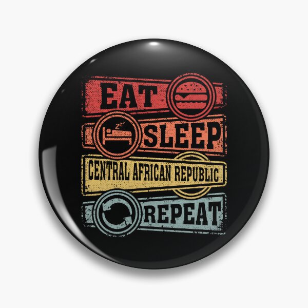 Item preview, Eat Sleep Central African Republic Repeat designed and sold by GabbyKash.