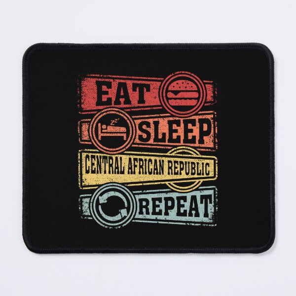 Item preview, Eat Sleep Central African Republic Repeat designed and sold by GabbyKash.