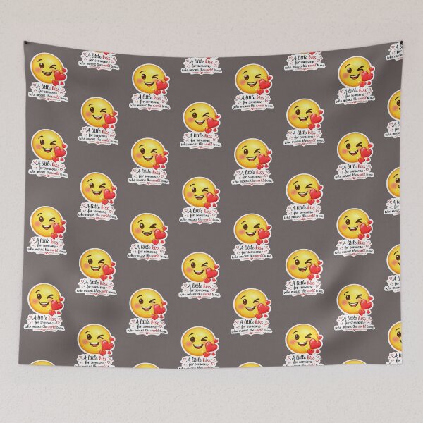 Item preview, Cute Smiling Kiss Emoji Sticker | Romantic Heart PNG Design designed and sold by Ishratparween11.