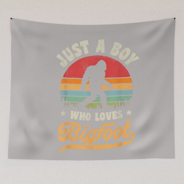 Item preview, Bigfoot Just A Boy Who Loves Sasquatch Funny Retro Vintage Small designed and sold by GreggRoss.