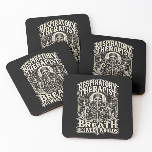 Item preview, Gothic Skeleton Respiratory Therapist Breath Between Worlds Dark Healthcare Halloween Design designed and sold by ClinicalHubs.