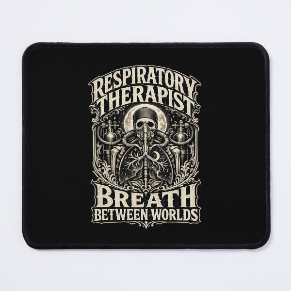Item preview, Gothic Skeleton Respiratory Therapist Breath Between Worlds Dark Healthcare Halloween Design designed and sold by ClinicalHubs.