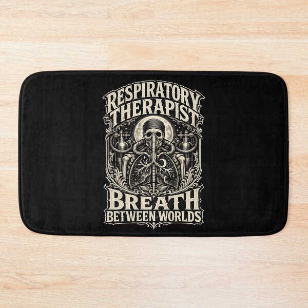 Item preview, Gothic Skeleton Respiratory Therapist Breath Between Worlds Dark Healthcare Halloween Design designed and sold by ClinicalHubs.