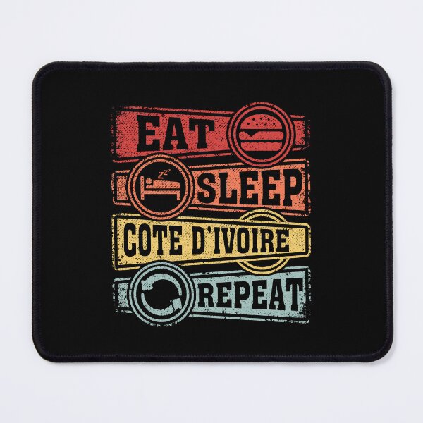 Item preview, Eat Sleep Cote d’Ivoire Repeat designed and sold by GabbyKash.