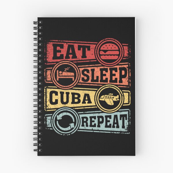 Item preview, Eat Sleep Cuba Repeat designed and sold by GabbyKash.