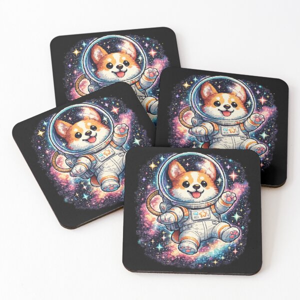 Artikelvorschau, Corgi-Weltraumforscher-Pixelgrafik | Retro-Gamer-Hundemama-T-Shirt entworfen und verkauft von NeonVoid Studio.