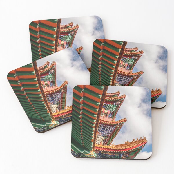 Item preview, Po Lin Monastery Roof Detail, Lantau Island, Hong Kong | Traditional Chinese Buddhist Architecture Art designed and sold by Ross.A.Campbell.