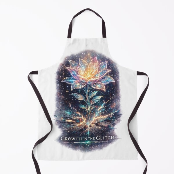 Item preview, Growth in the Glitch Surreal Floral | Motivational Mental Health T-Shirt designed and sold by NeonVoid Studio.