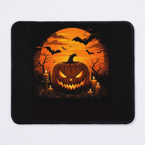 Item preview, d-Evil Pumpkin Sunset Halloween Spooky Bat Aesthetic Design designed and sold by MotylekAnia.