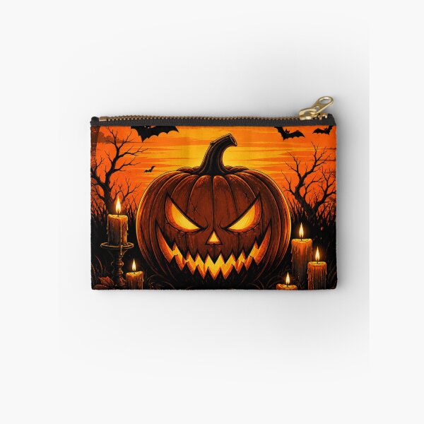 Item preview, d-Evil Pumpkin Sunset Halloween Spooky Bat Aesthetic Design designed and sold by MotylekAnia.