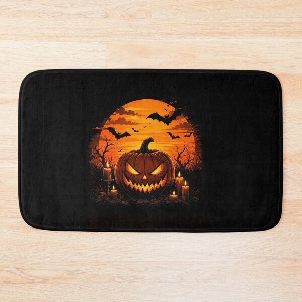 Item preview, d-Evil Pumpkin Sunset Halloween Spooky Bat Aesthetic Design designed and sold by MotylekAnia.