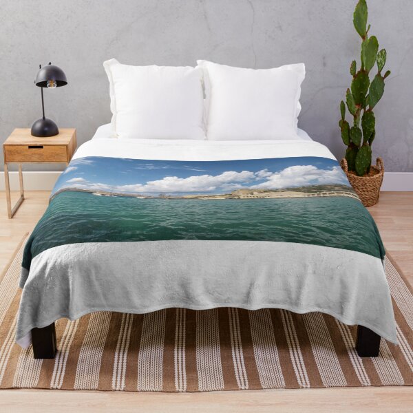 Item preview, Turquoise Harbor With Boats And Historic Stone Fort Under A Dramatic Cloudy Sky designed and sold by Nmallia.
