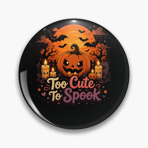 Item preview, Too Cute To Spook Halloween Pumpkin Kawaii Spooky Cute Design designed and sold by MotylekAnia.