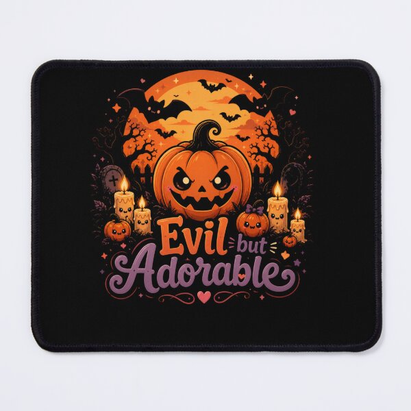 Item preview, D-Evil but Adorable Cute Halloween Pumpkin Spooky Kawaii Design designed and sold by MotylekAnia.