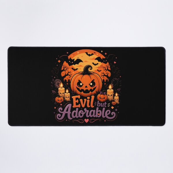 Item preview, D-Evil but Adorable Cute Halloween Pumpkin Spooky Kawaii Design designed and sold by MotylekAnia.