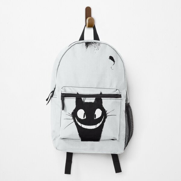 Item preview, Mischievous Black Cat Grin - Cheeky Minimalist Cat Art designed and sold by PixelQ.