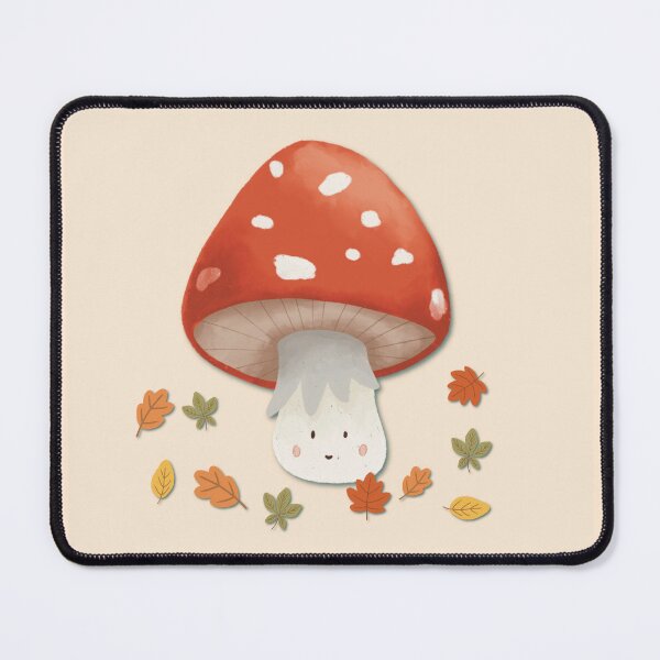 Item preview, Lucky Mushroom in the Autumn Leaves designed and sold by farbwelten by sarah.