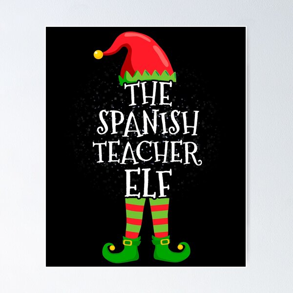 Item preview, Spanish Teacher Elf Family Matching Christmas Group designed and sold by CosmoKitsch.