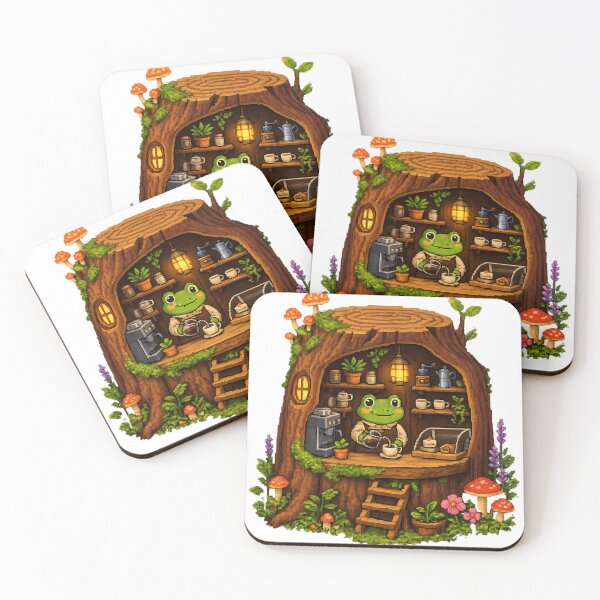 Item preview, Cozy RPG Cafe Coffee Lover Pixel Art T-Shirt designed and sold by NeonVoid Studio.
